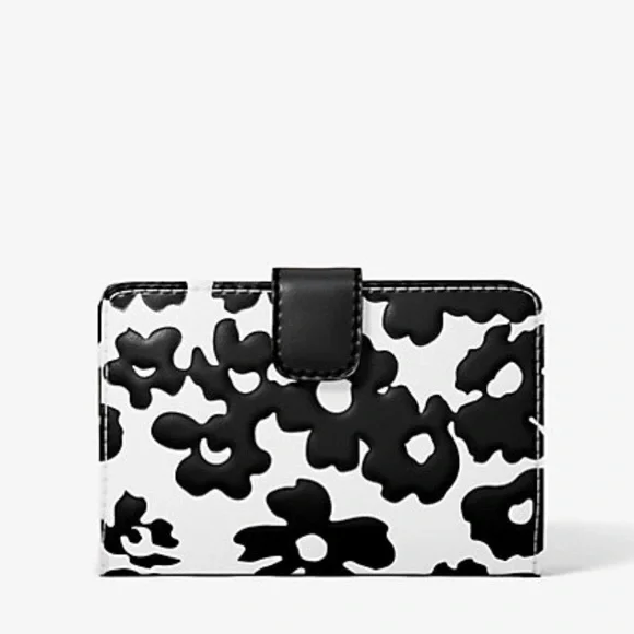 MICHAEL KORS - Jet Set Medium Floral Print Bi-Fold Wallet - Picture 3 of 5